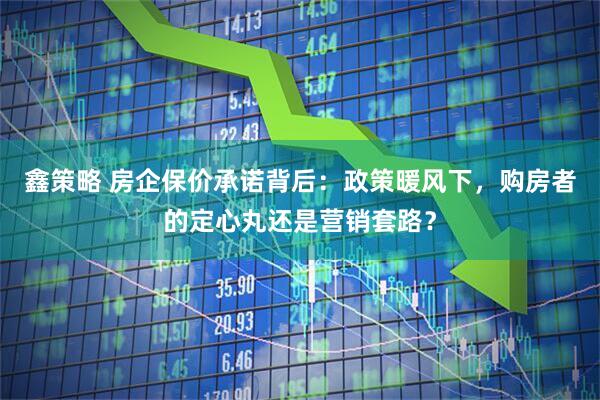 鑫策略 房企保价承诺背后：政策暖风下，购房者的定心丸还是营销套路？