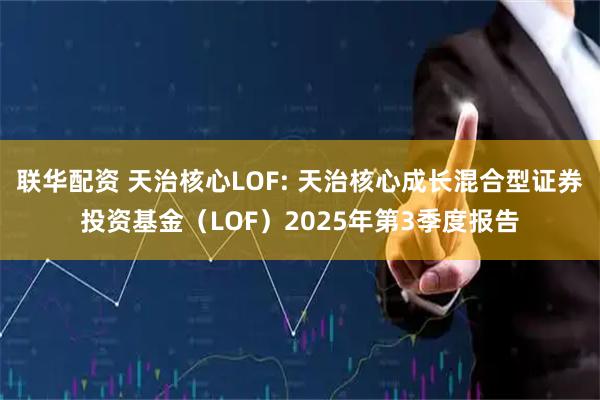 联华配资 天治核心LOF: 天治核心成长混合型证券投资基金（LOF）2025年第3季度报告