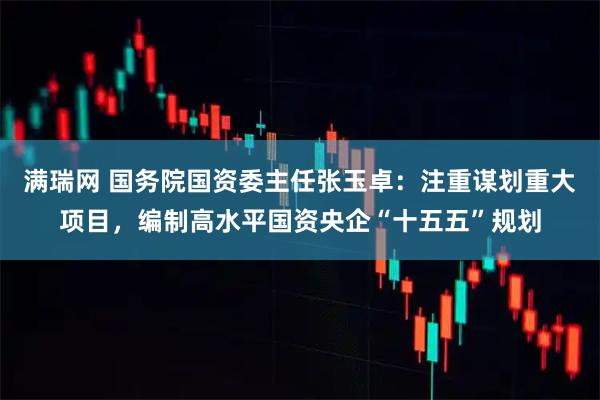 满瑞网 国务院国资委主任张玉卓：注重谋划重大项目，编制高水平国资央企“十五五”规划
